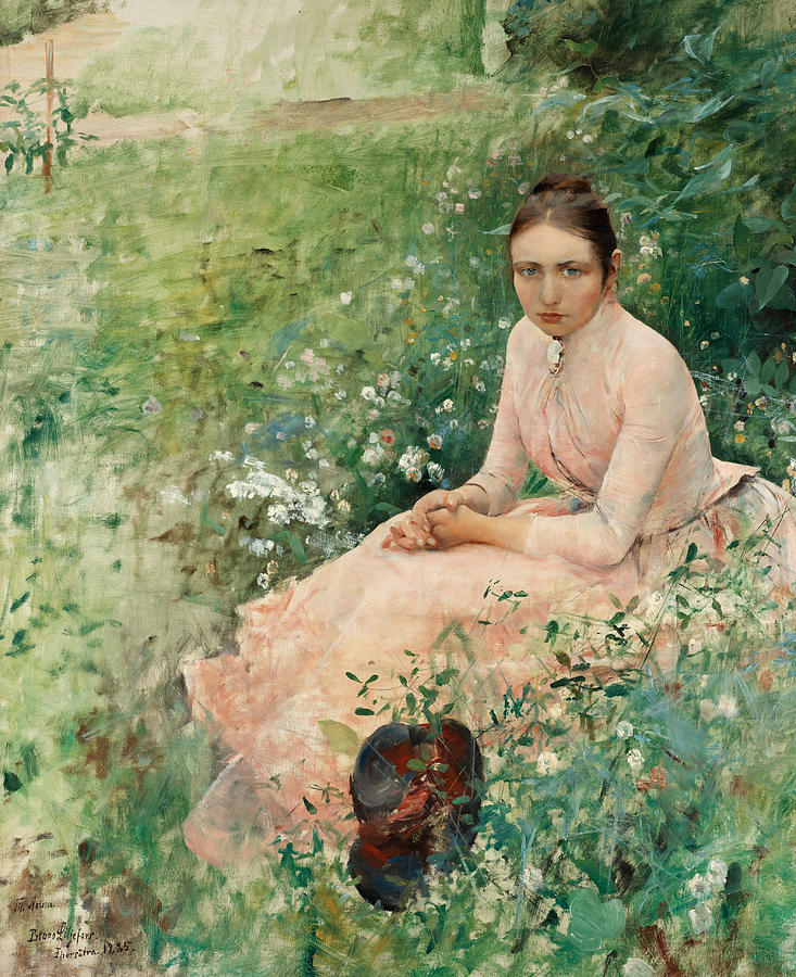 Swedish Painters Painting - Anna by Bruno Liljefors Swedish Painters Painting - Anna by Bruno Liljefors