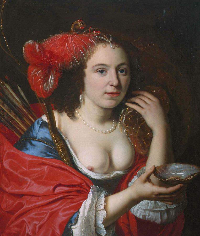 Anna du Pire as Granida Painting by Bartholomeus van der Helst