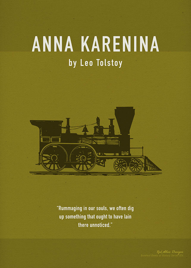 Book Mixed Media - Anna Karenina by Leo Tolstoy Greatest Books Ever Series 024 by Design Turnpike