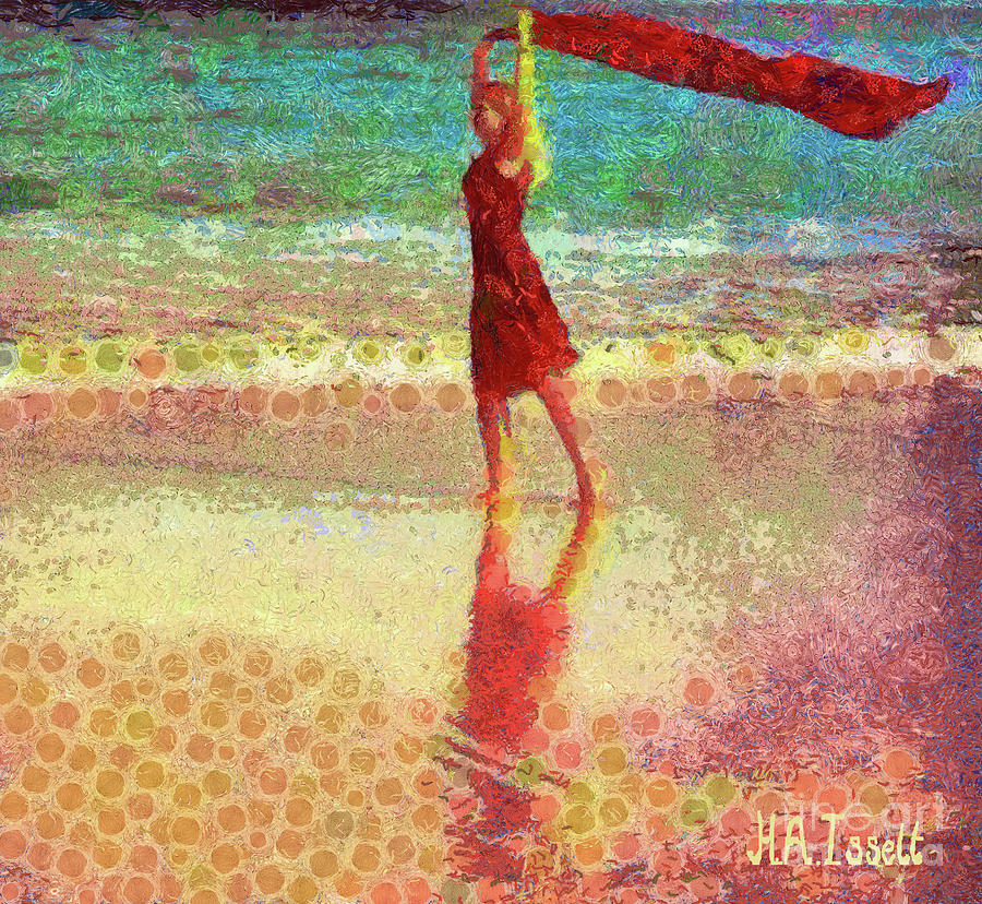 Anna on the beach Digital Art by Humphrey Isselt