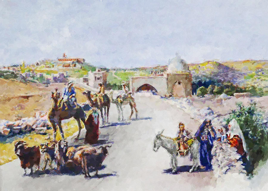 Anna Rychter May Rachel Tomb Painting by Munir Alawi