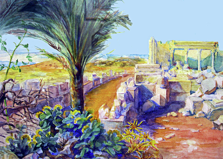 Anna Rychter May Way to Jerusalem Painting by Munir Alawi