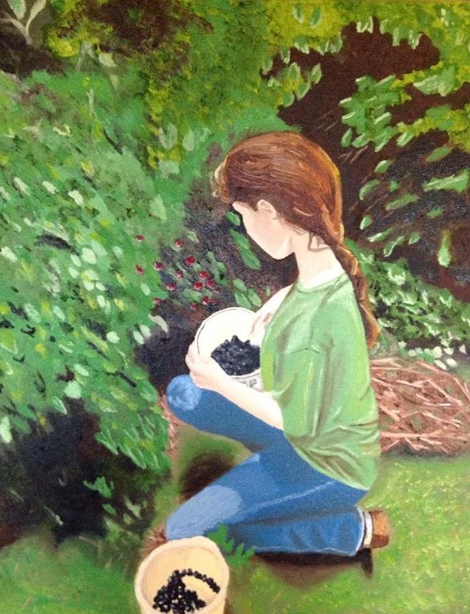 Bucket Painting - Annabelle by Lisa Bowden