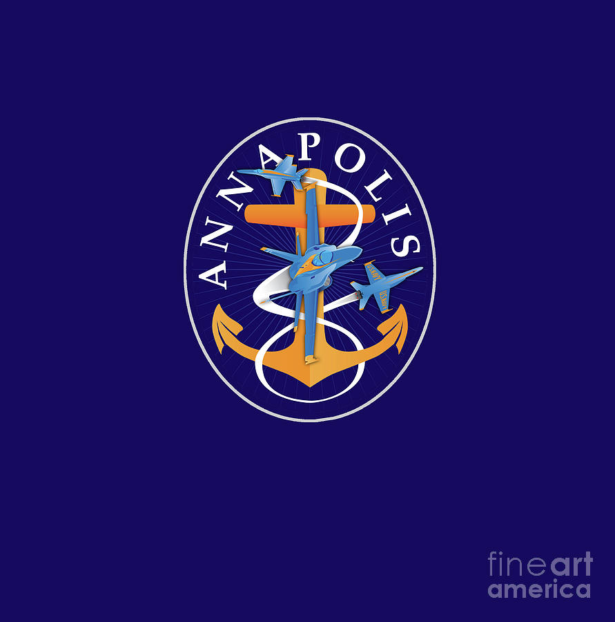 Annapolis Aweigh Fouled Anchor Digital Art by Joe Barsin