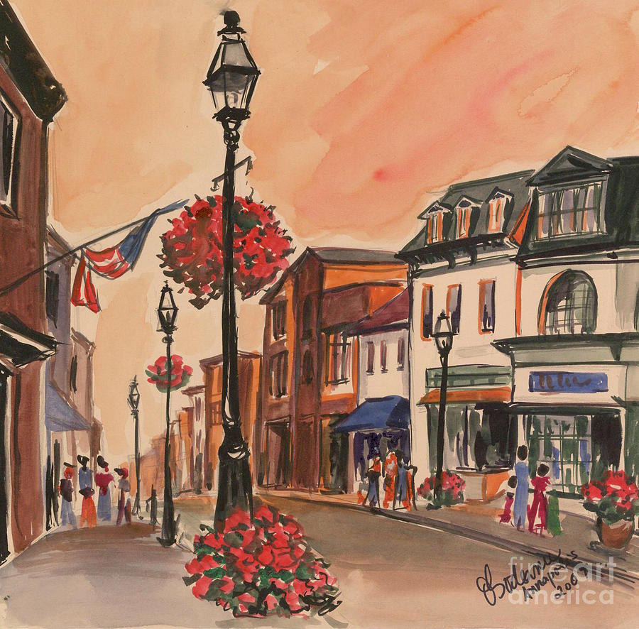 Annapolis MD Painting by Oana Godeanu
