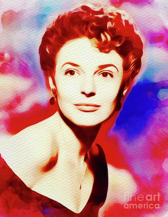 Hollywood Painting - Anne Bancroft, Vintage Movie Star by Esoterica Art Agency