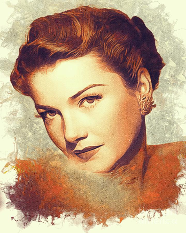 Hollywood Painting - Anne Baxter, Hollywood Legend by Esoterica Art Agency