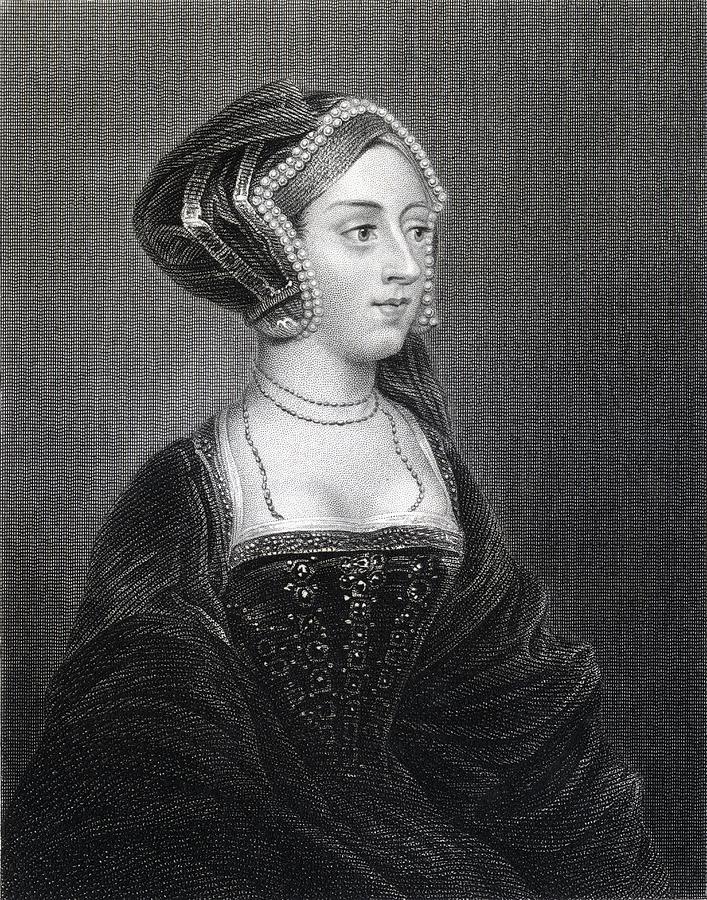 Anne Boleyn, Also Spelled Drawing by Vintage Design Pics