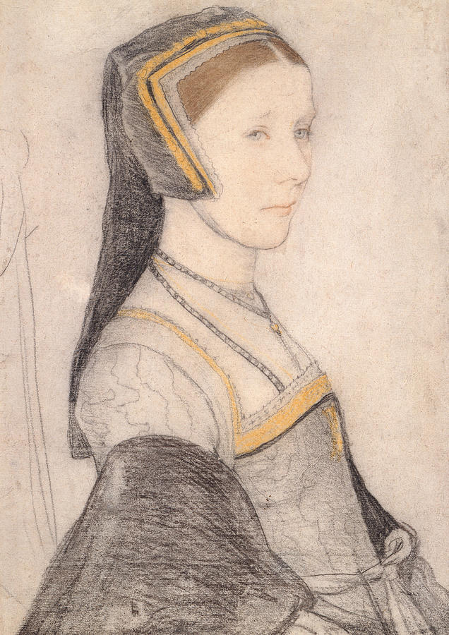 Anne Cresacre Drawing by Hans Holbein the Younger