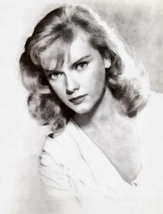 Hollywood Painting - Anne Francis, Vintage Actress by Esoterica Art Agency