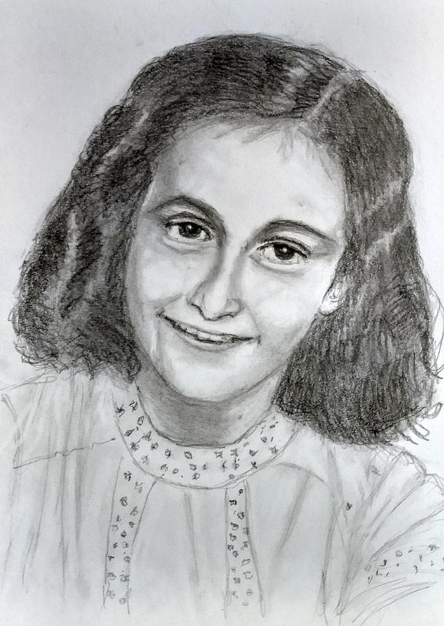Anne Frank Drawing by Paul Blackmore