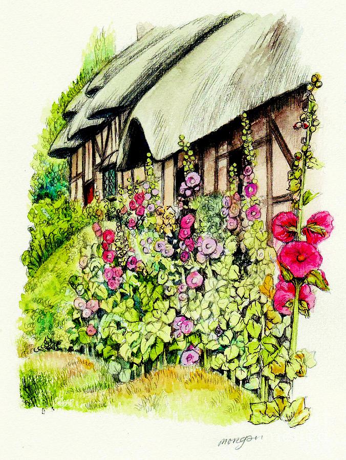 Anne Hathaway Cottage Painting by Morgan Fitzsimons