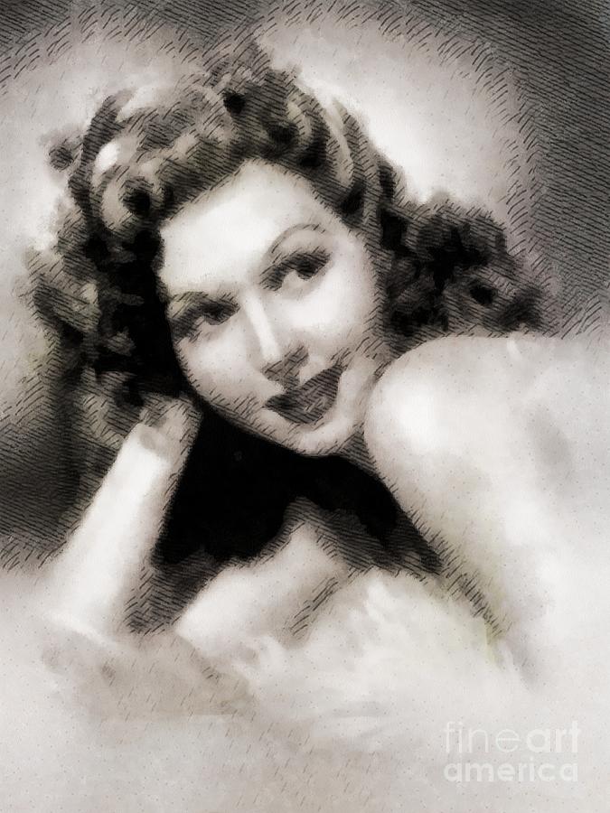 Anne Miller, Actress Painting by Esoterica Art Agency