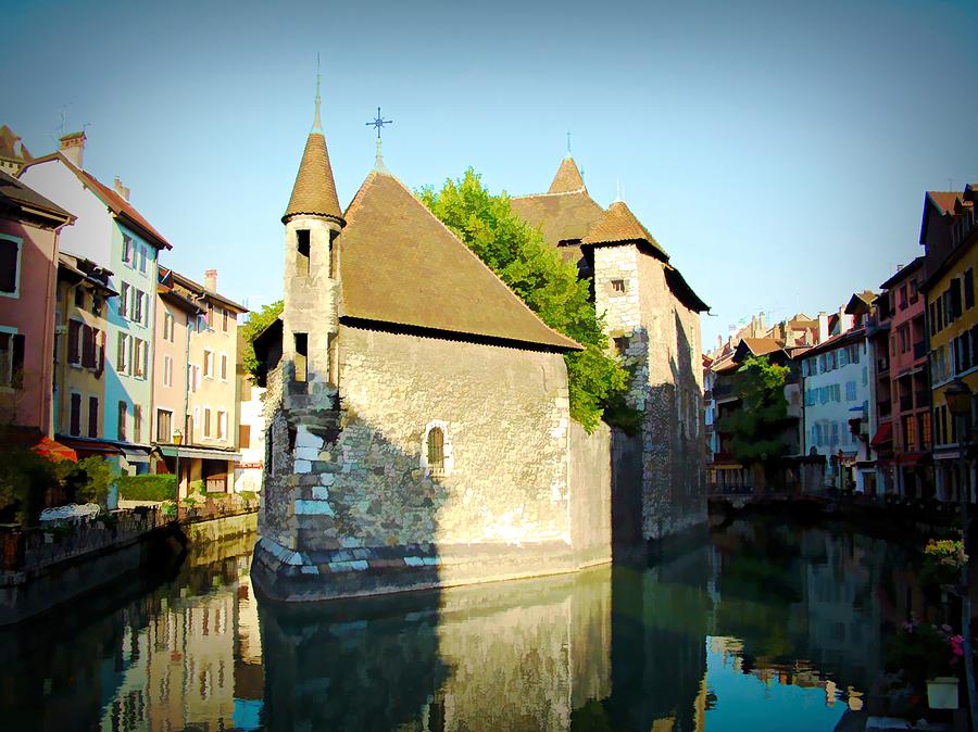 Annecy Canal - Annecy, France Digital Art by Joseph Hendrix