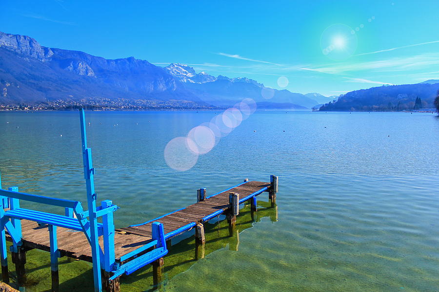 Annecy lake, France Photograph by Elenarts - Elena Duvernay photo