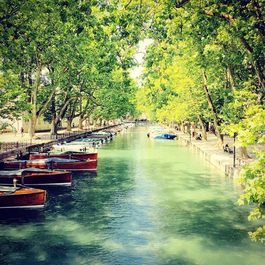 Boat Photograph - Annecy, France by Beatrice Lex