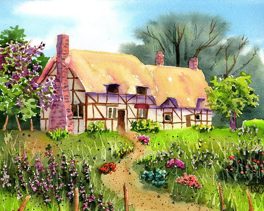 Annes Cottage Painting by Tammy Crawford