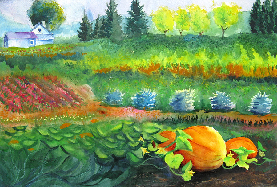 Summer Painting - Annes Garden by Karen Stark