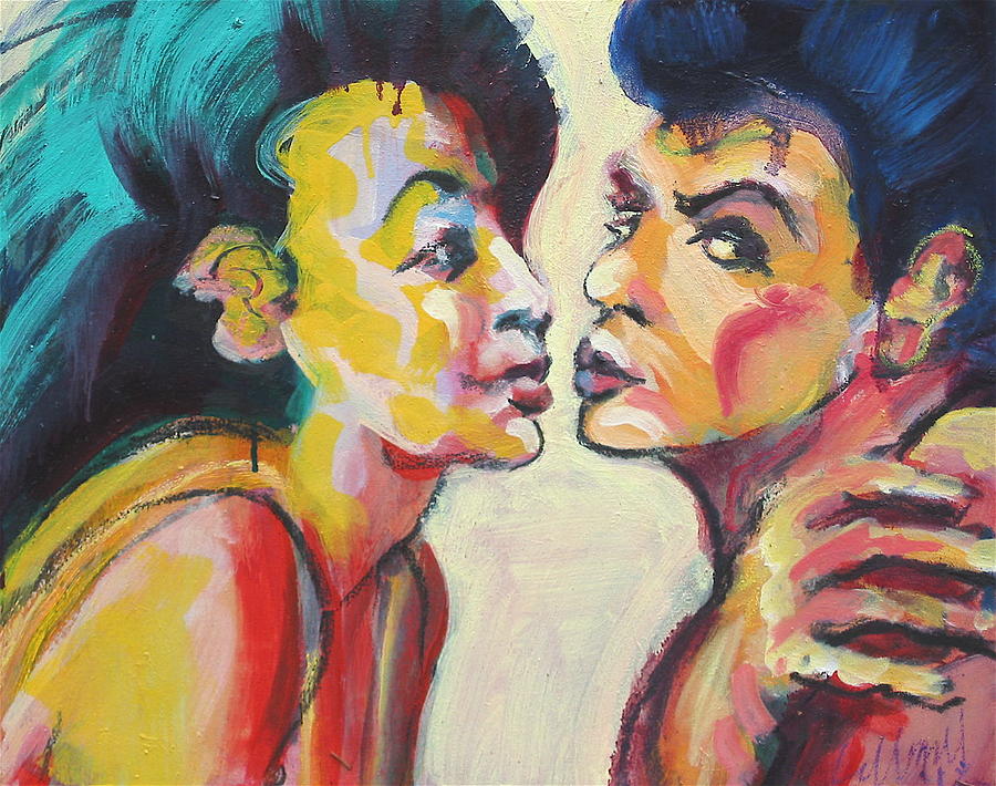 Annette and Frankie Painting by Les Leffingwell