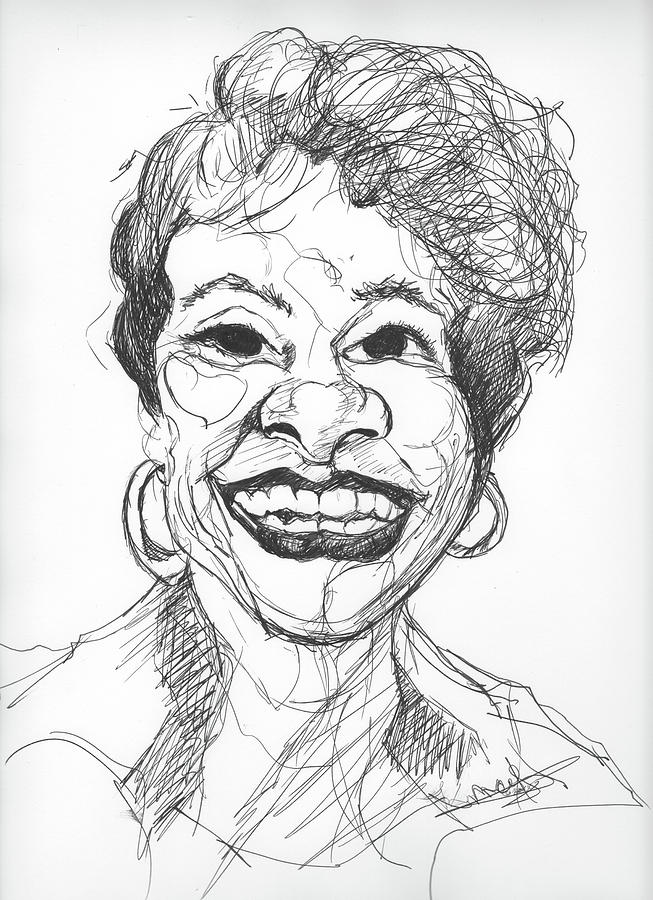 Annette Caricature Drawing by Michelle Gilmore