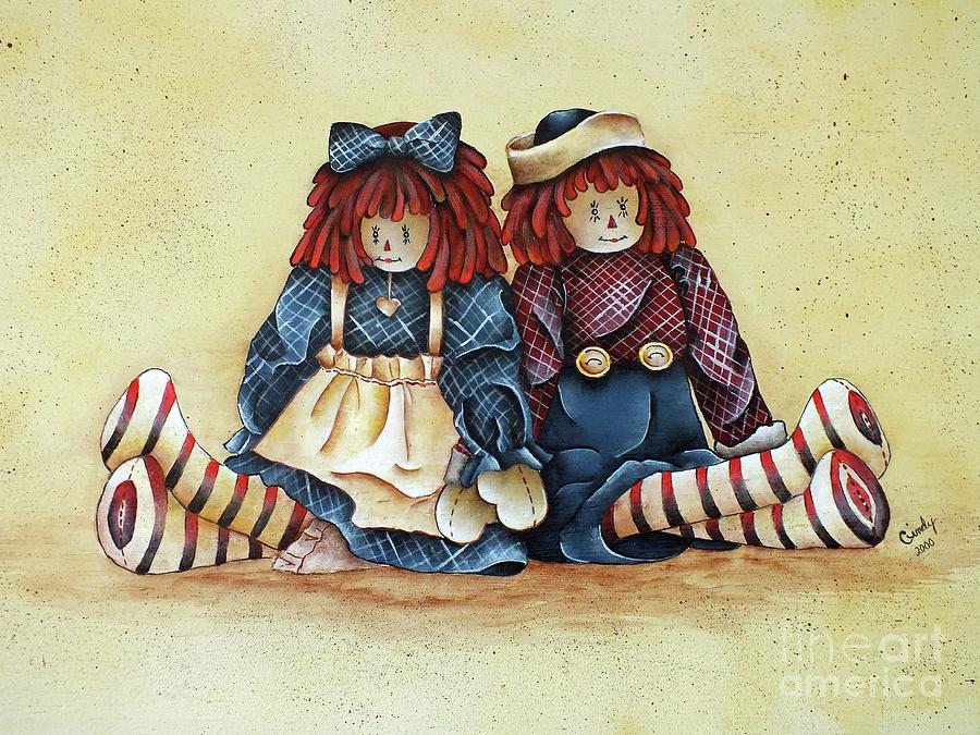 Acrylic Paint Painting - Annie and Andy by Cindy Treger