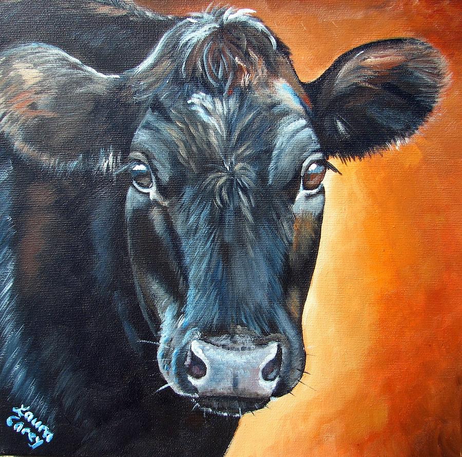 Cow Painting - Annie Angus by Laura Carey