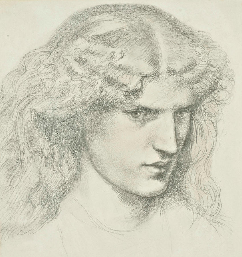Annie Miller Drawing by Dante Gabriel Rossetti