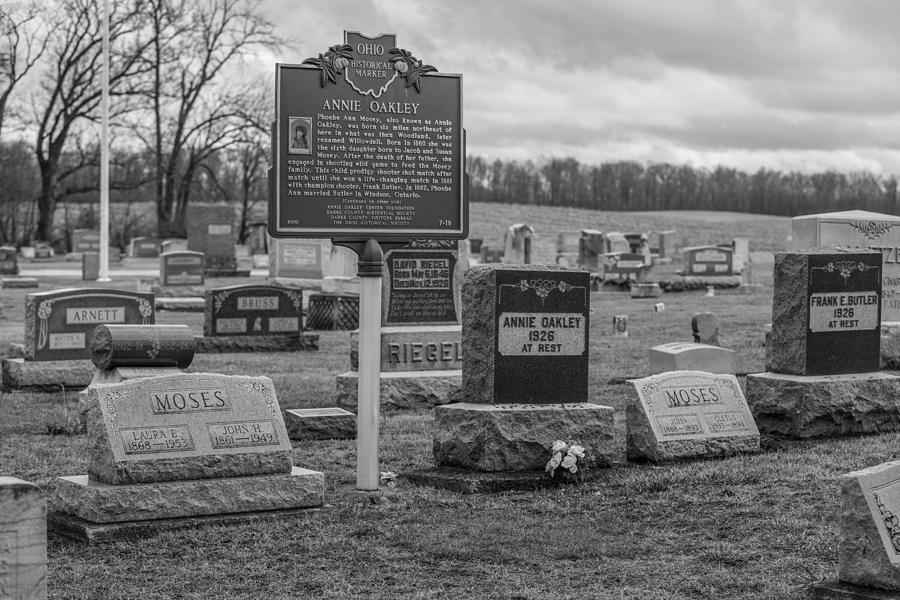Annie Oakley Grave in Ohio  Photograph by John McGraw