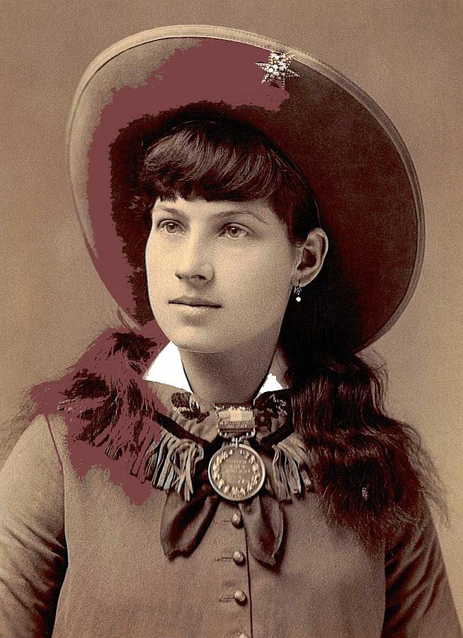 Annie Oakley publicity photo late 1880s-2015 Photograph by David Lee Guss