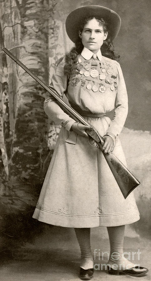 Annie Oakley With a Rifle Photograph by Richard Kyle Fox