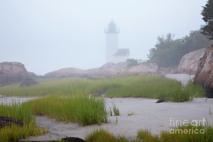 Annisquam Light in the Fog Photograph by Susan Cole Kelly