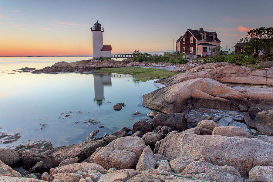 Annisquam Lighthouse Sunset Photograph by Katherine Gendreau - Fine Art ...