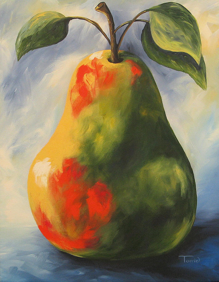 Anniversary Pear Painting by Torrie Smiley