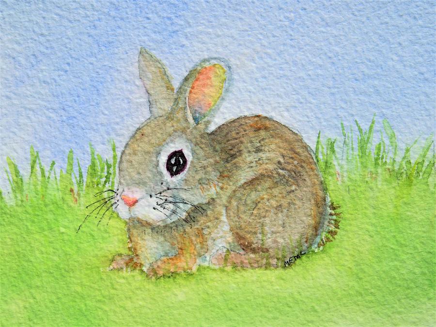 Anns Rabbit Painting by Mary Ellen Mueller Legault