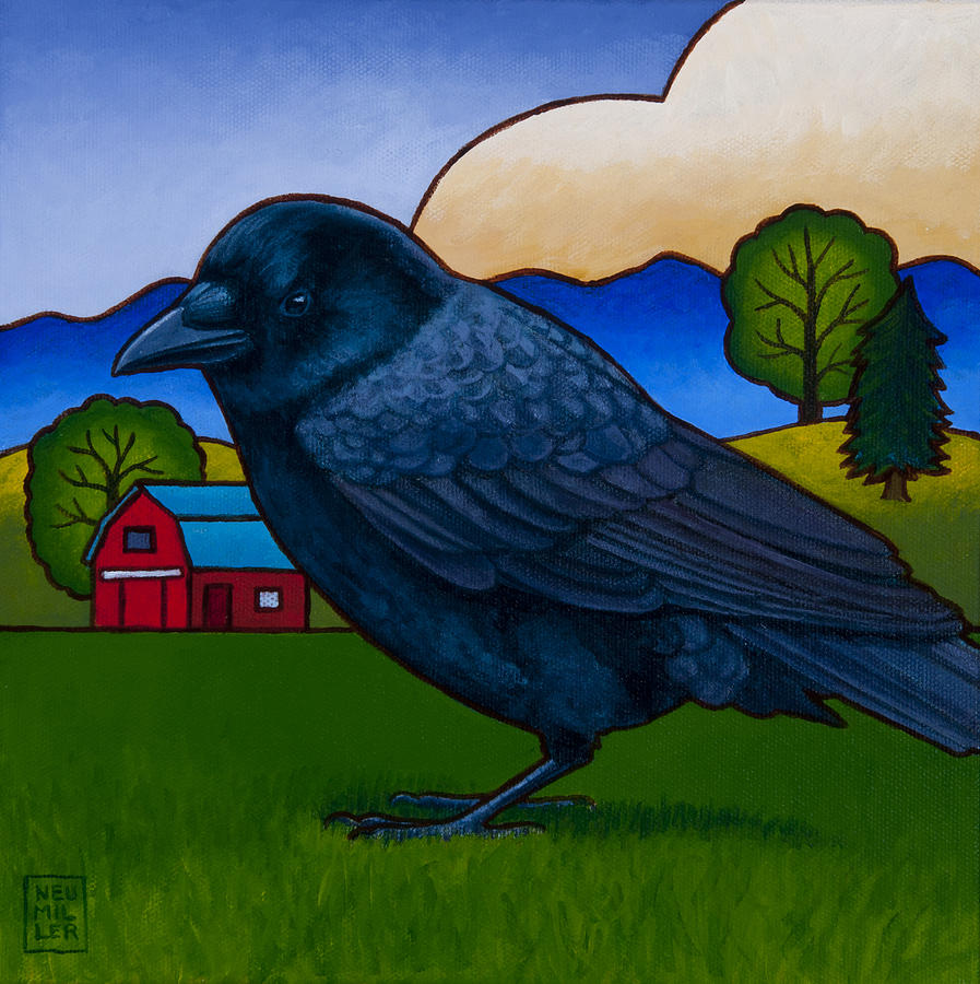Anns Crow Painting by Stacey Neumiller