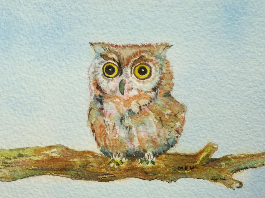 Anns Owl Painting by Mary Ellen Mueller Legault