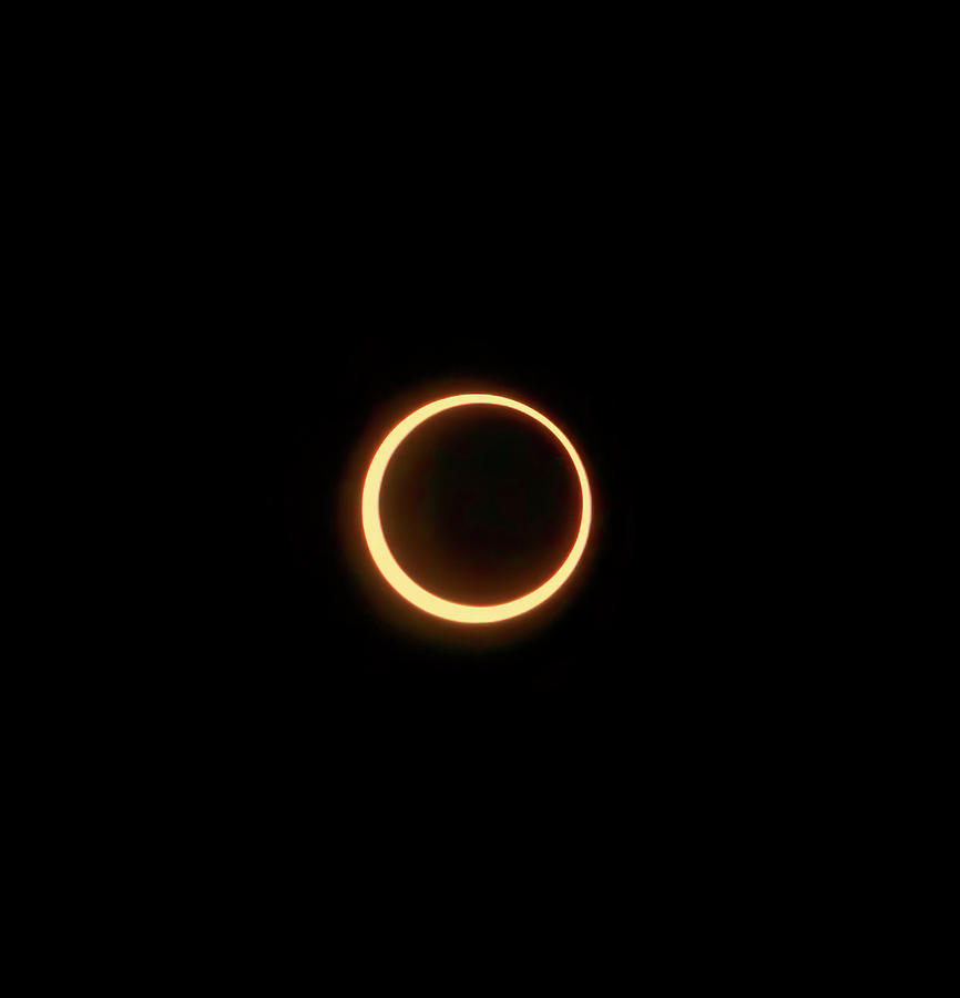 Eclipse Photograph - Annular Solar Eclipse May 12 2012 by Her Arts Desire