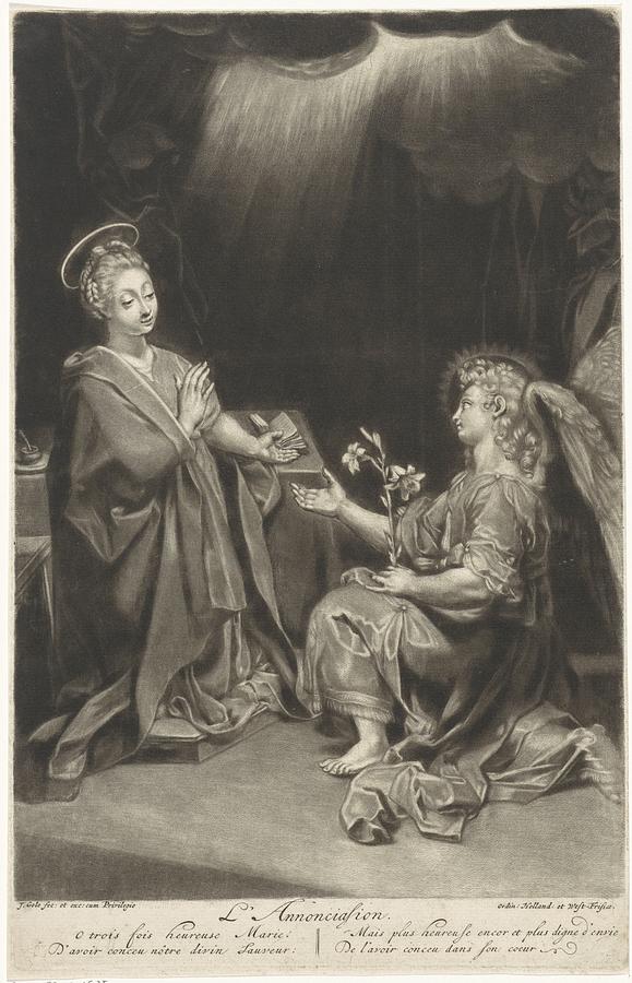 Annunciation Painting by Celestial Images