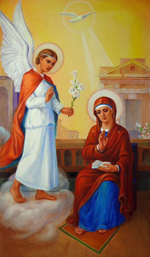 Annunciation of the Lord - Annuntiatio Domini  Painting by Svitozar Nenyuk
