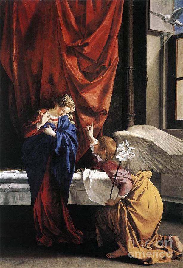 Annunciation Painting by MotionAge Designs