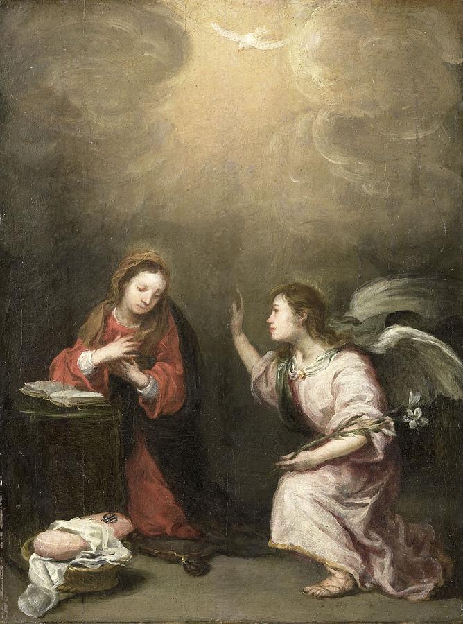 Annunciation to the Virgin Painting by Celestial Images