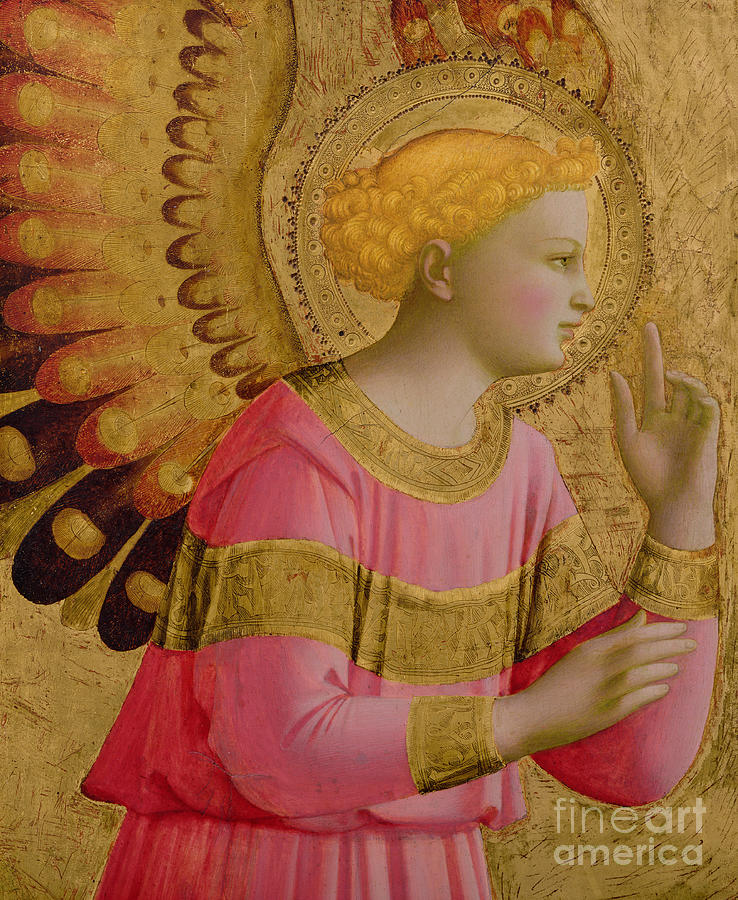 Annunciatory Angel Painting by Fra Angelico