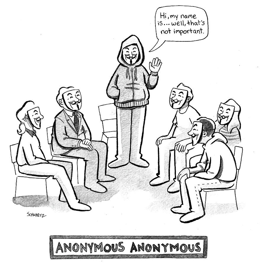 Anonymous Anonymous Drawing by Benjamin Schwartz