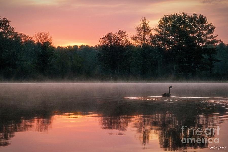 Another Beautiful Sunrise on the Androscoggin Photograph by Jan Mulherin