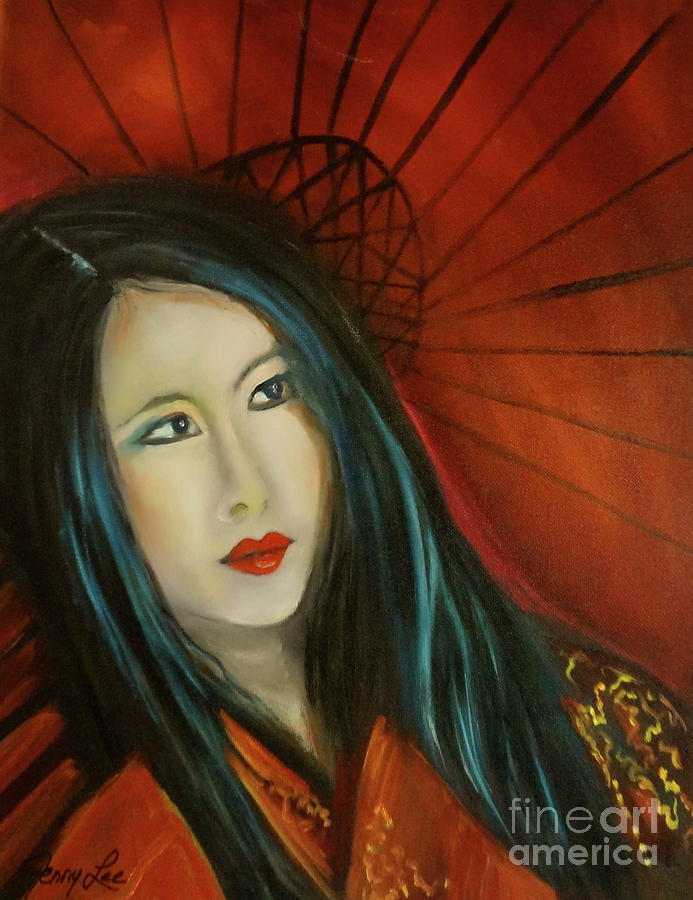 Another Beauty with a Parasol  Painting by Jenny Lee