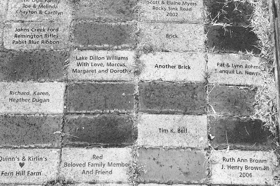 Another Brick B W Photograph by Teresa Mucha