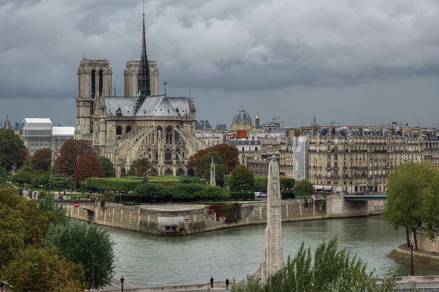 Another Cloudy Day In Paris - 1 Photograph by Hany J
