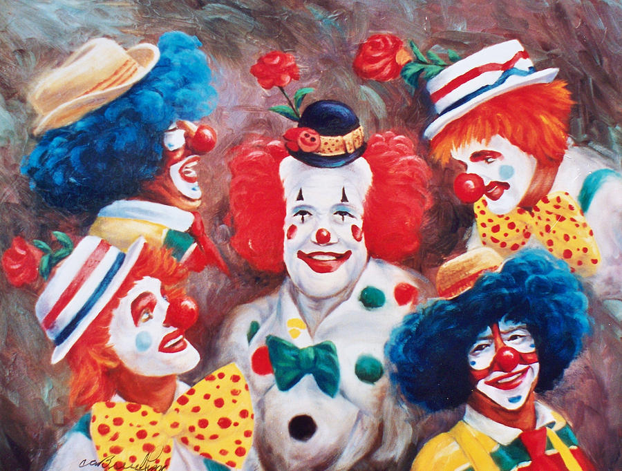 Another Clowny Day Painting by Ed Breeding