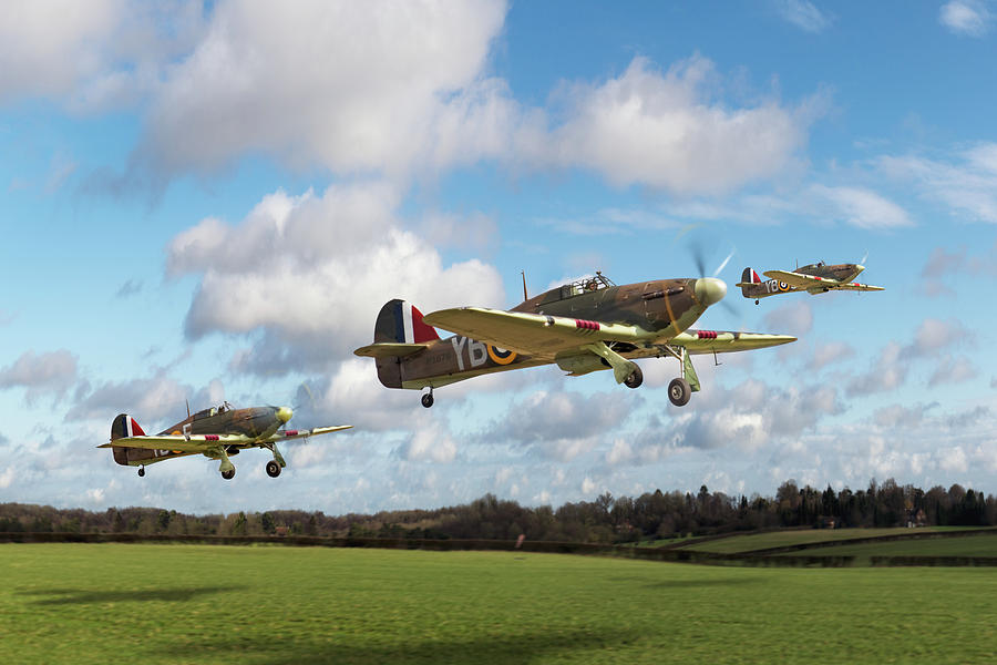 Another day Hurricanes scramble cropped Photograph by Gary Eason