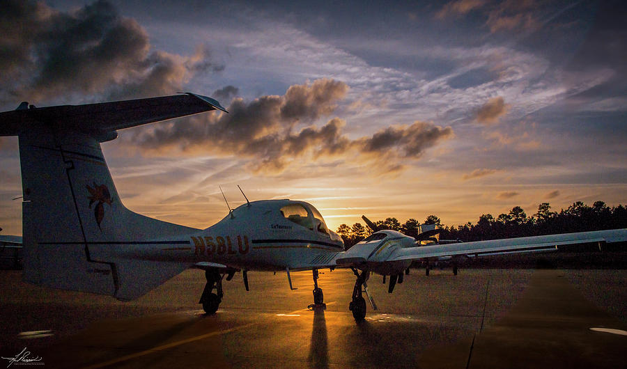 Airplane Photograph - Another Glorious Morning on the Ramp by Phil And Karen Rispin